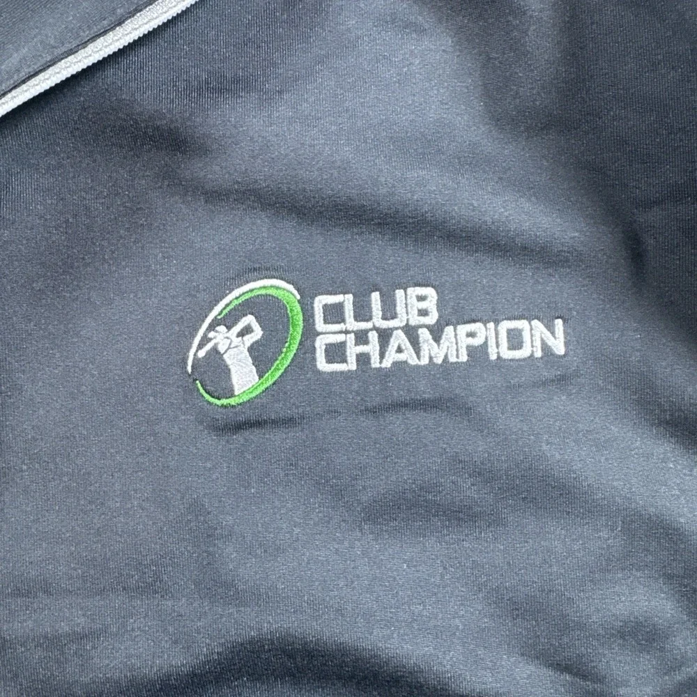FootJoy Mens Sweatshirt Size XL‎ Black 1/4 Zip Pullover Sweater Golf Champion